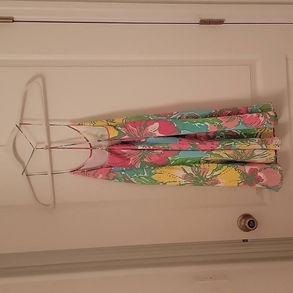 Lilly Pulitzer, Size XXS Maisy Silk Slip Dress Big Flirt Racerback Sleeveless - Picture 3 of 9